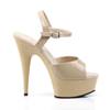 Pleaser - DELIGHT609 Sandaal met enkelband - Creme Product image
